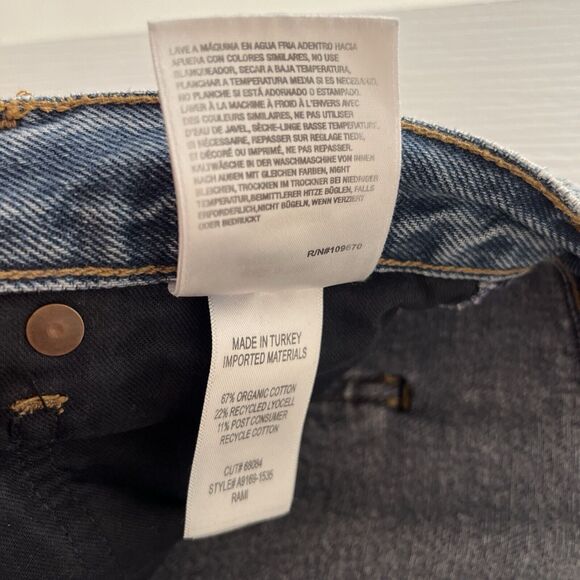 Agolde Rami Carpenter Jeans Women's 34 / 18 Repetition Blue Ankle Leg Revolve - Picture 11 of 13